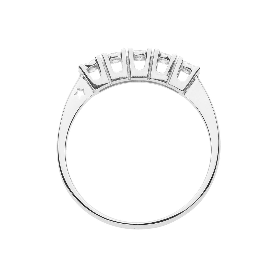 Comete Wedding ring in white gold with diamonds Moments ANB 2663