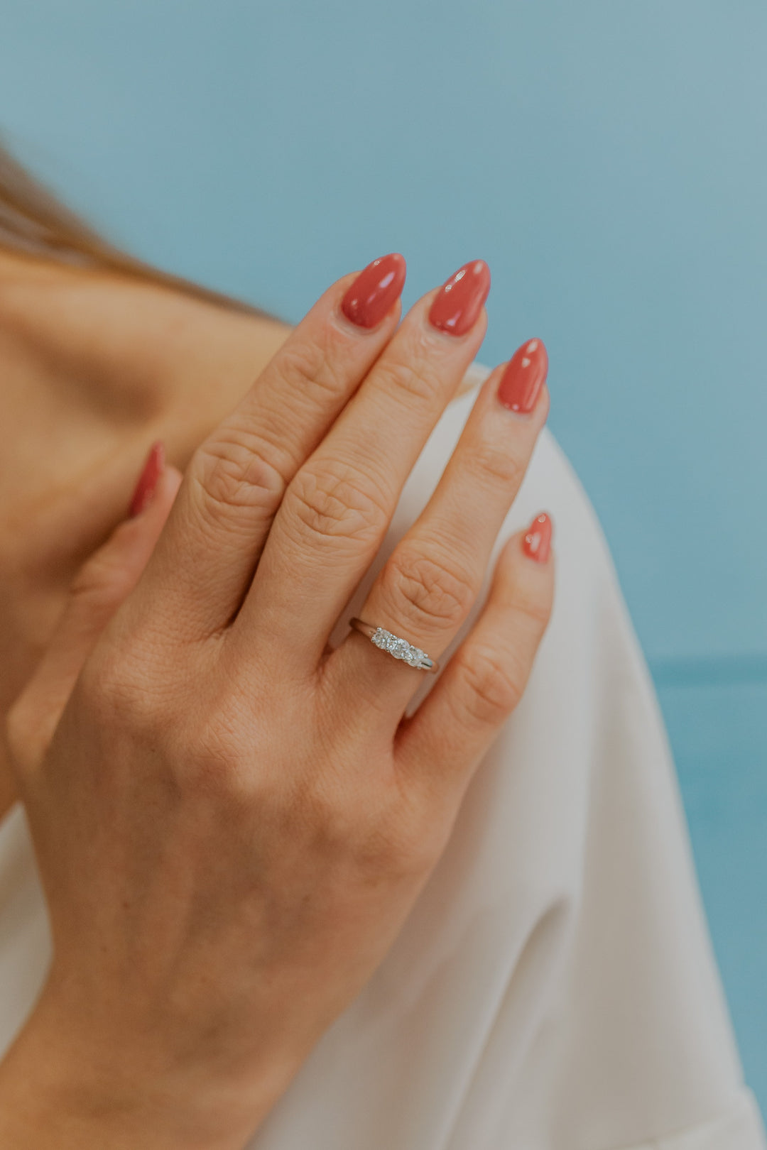 Comete Ring in 750‰ white gold and diamonds ANB2738
