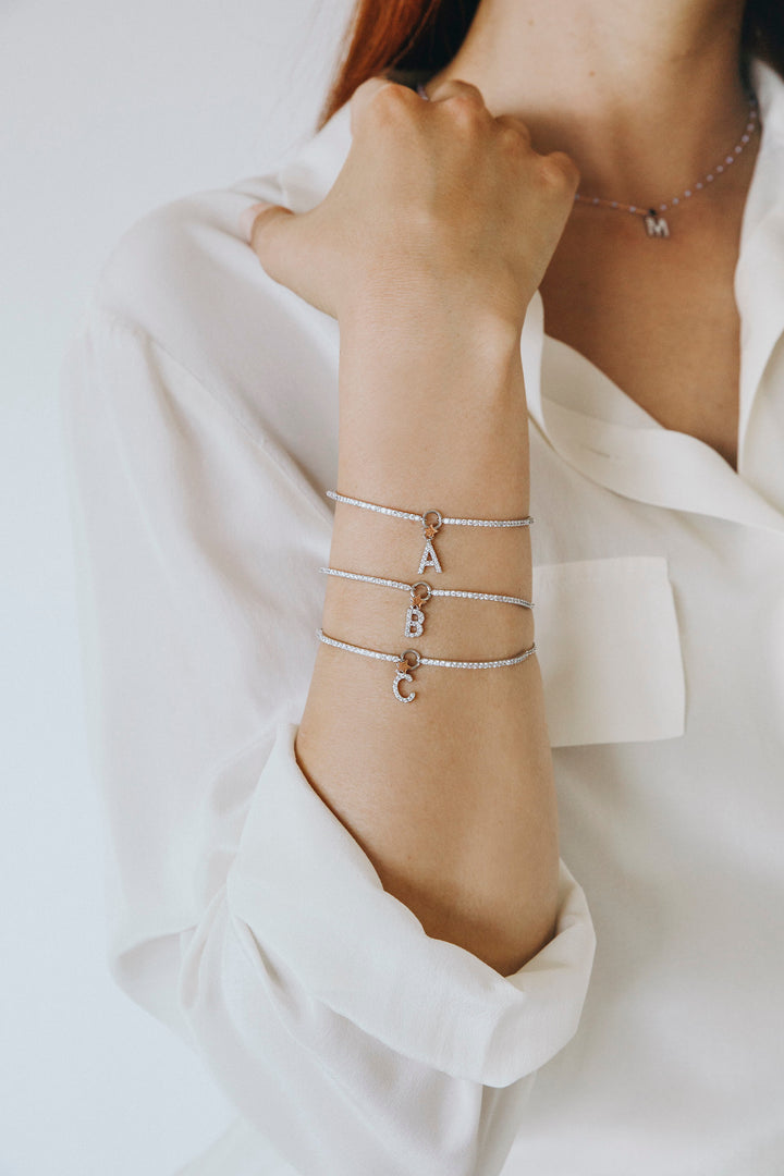 Comete Silver Bracelet Letter S BRA195