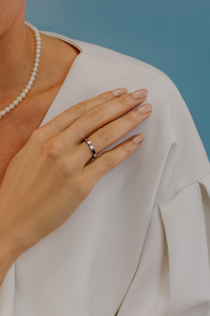Comete Silver Ring Ring Internal Heart Woman ANG111M16