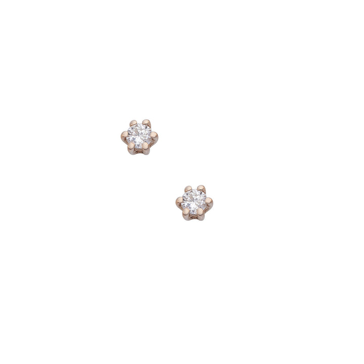 Comete Earrings in 750‰ white and rose gold and diamonds ORB1102