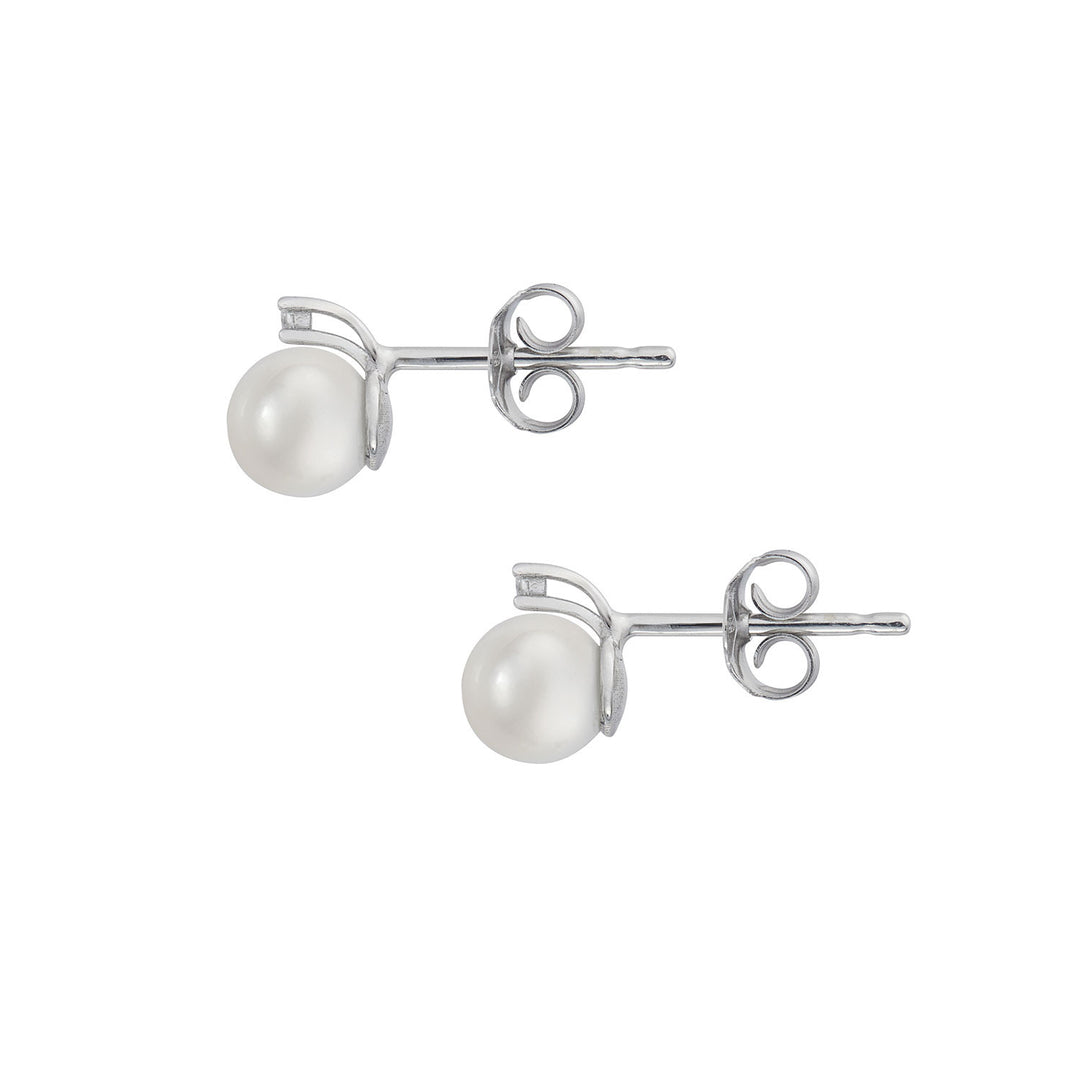 Comete Earrings with Pearl in Gold and Diamond ORP764
