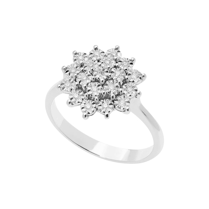 Comete Ring in white gold and diamonds Moments ANB2670