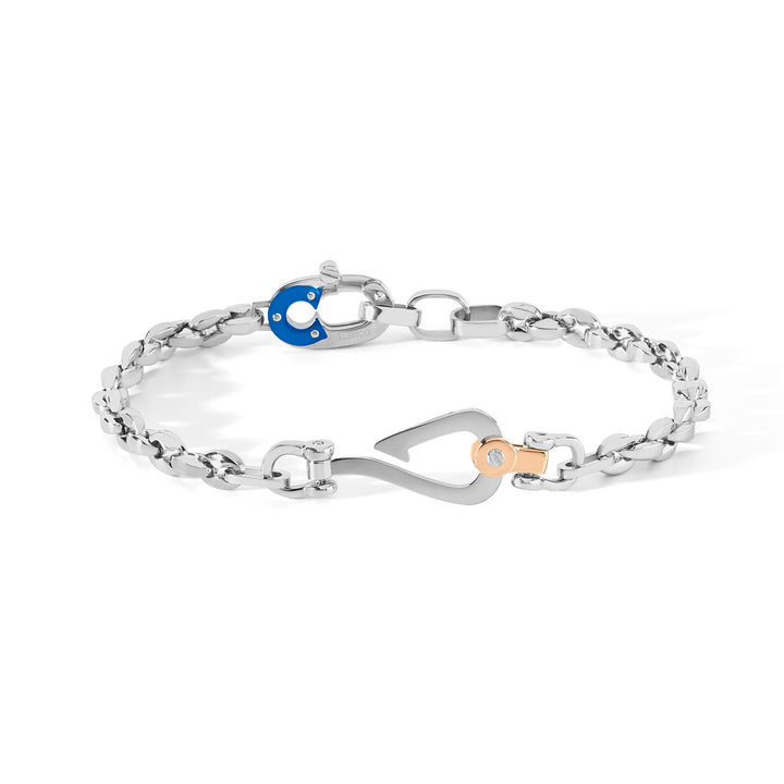 Comete Fish hook bracelet in Steel and PVD UBR 844