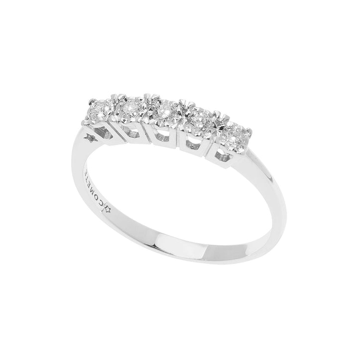 Comete Wedding ring in white gold with diamonds Moments ANB 2663