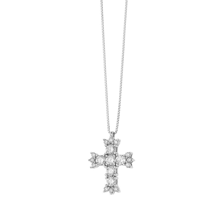 Comete Gold and Diamond Cross Necklace GLB1381
