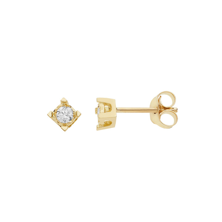 Comete Earrings Diamond light points in Gold and Diamonds ORB1009