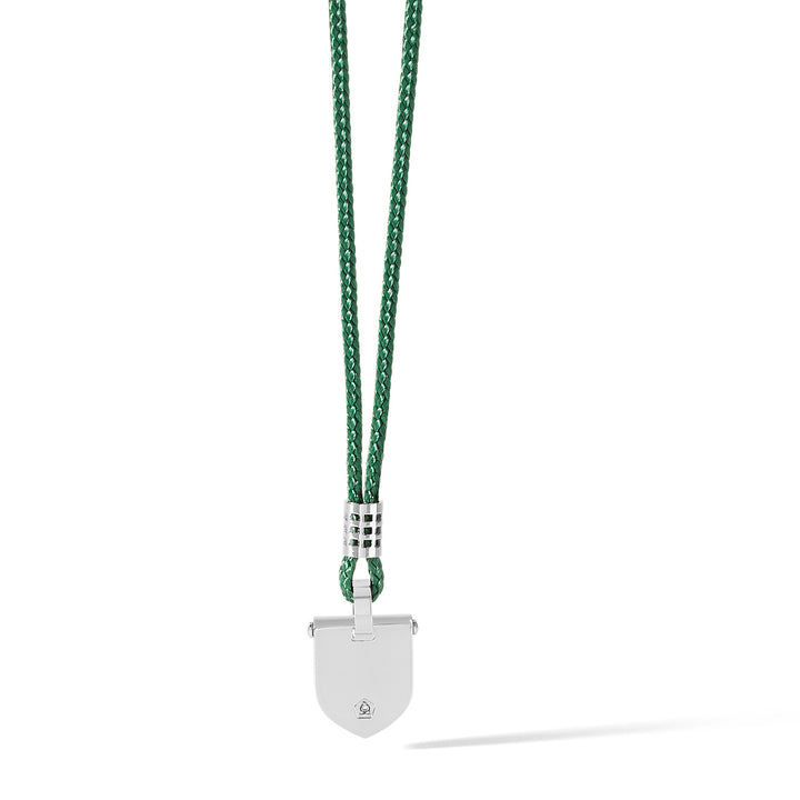 Comete Choker with steel shield and green cord UGL615