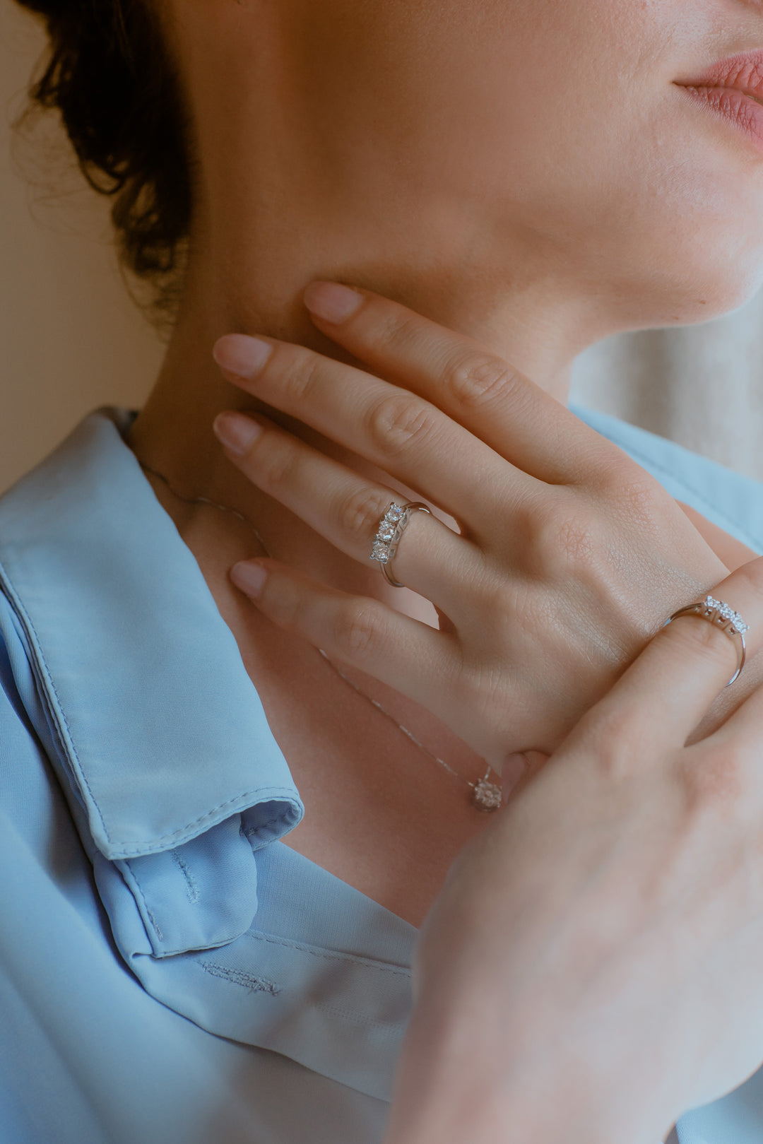 Comete Trilogy Ring in Gold and Diamonds ANB2642