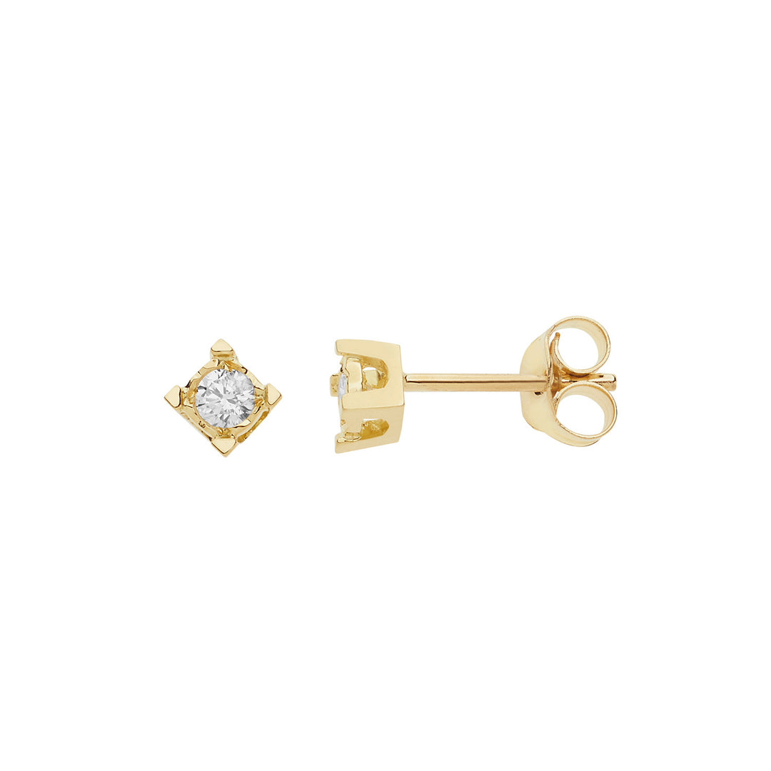 Comete Earrings Diamond light points in Gold and Diamonds ORB1006
