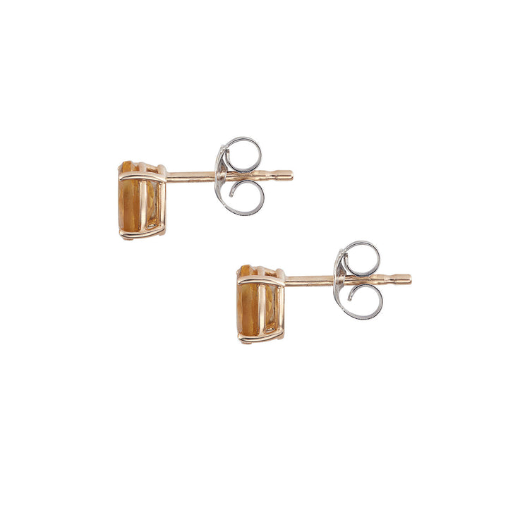 Comete Earrings in 750‰ rose gold and oval Citrine ORB1113
