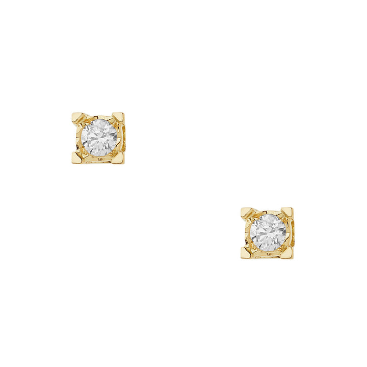 Comete Earrings Diamond light points in Gold and Diamonds ORB1006