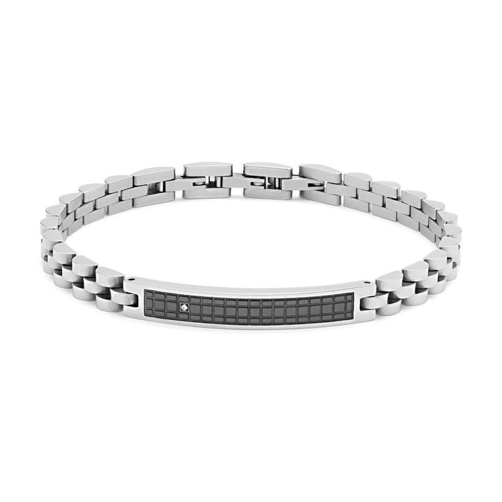 Comete Tire bracelet in steel and black PVD UBR981