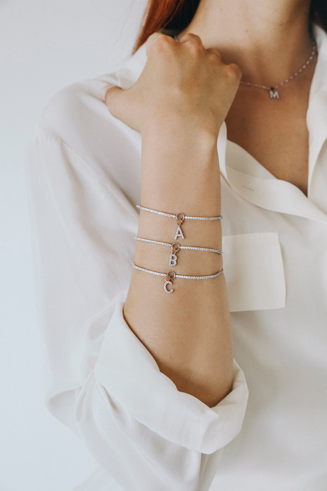Comete Silver Bracelet Letter B BRA178