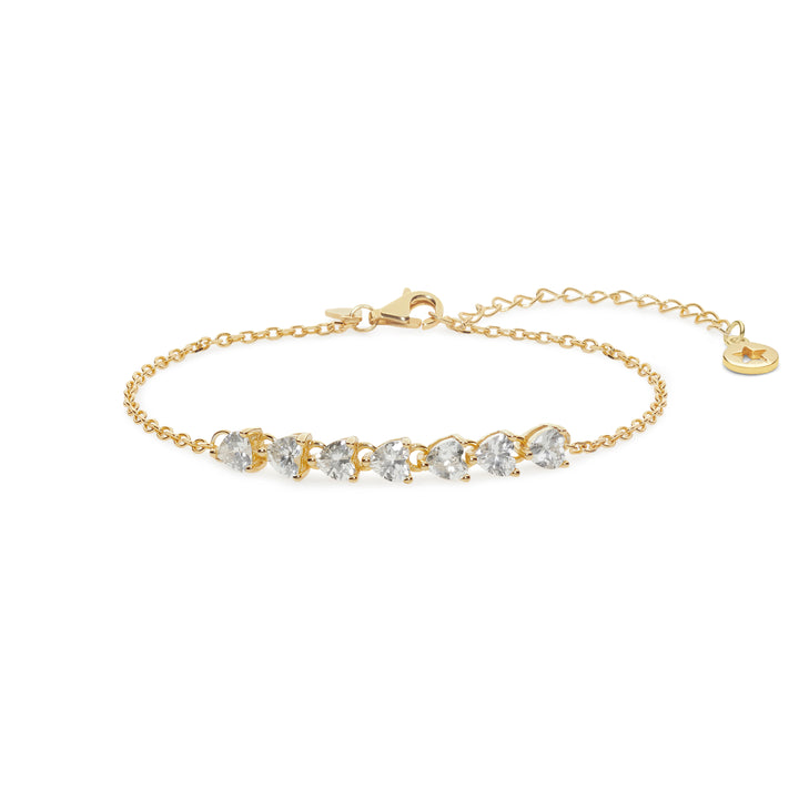Comete Hearts Bracelet in Degradé Silver BRA235