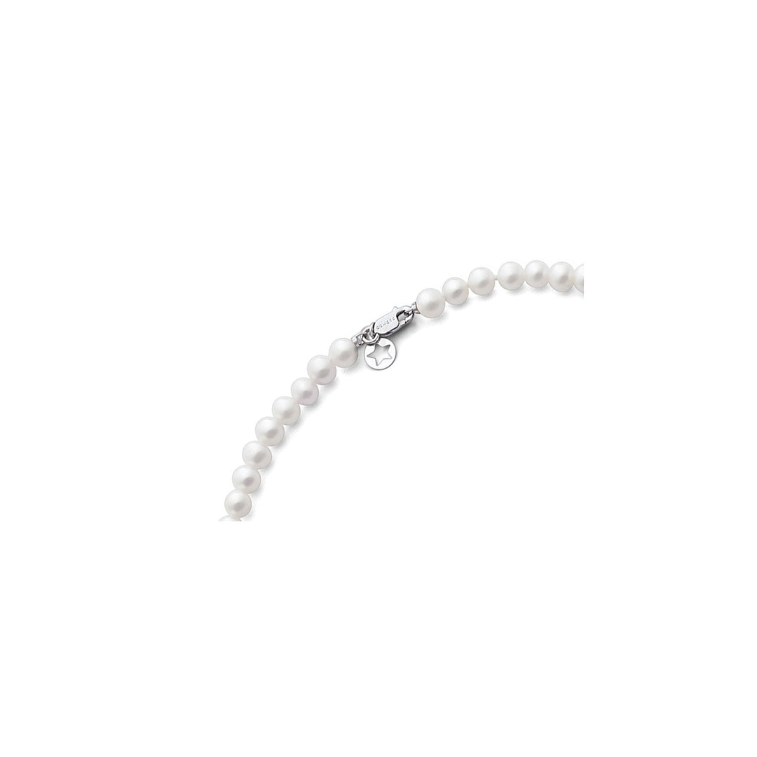 Comete Necklace with pearls in 750‰ gold and white diamonds FWQ382