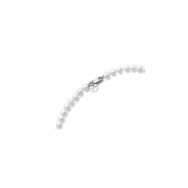 Comete Necklace with pearls in 750‰ gold and white diamonds FWQ382