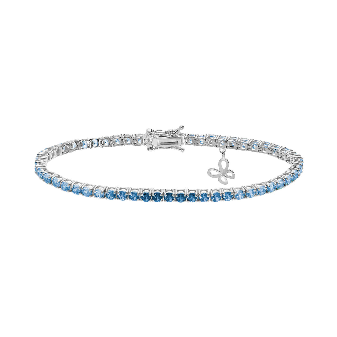 Comete Tennis in Silver and degradé crystals BRA168M18
