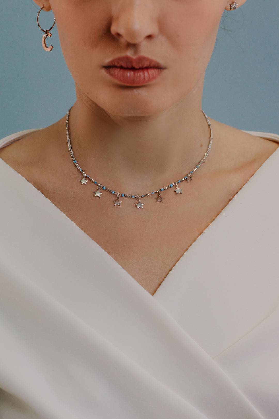 Comete Silver Star Necklace GLA252