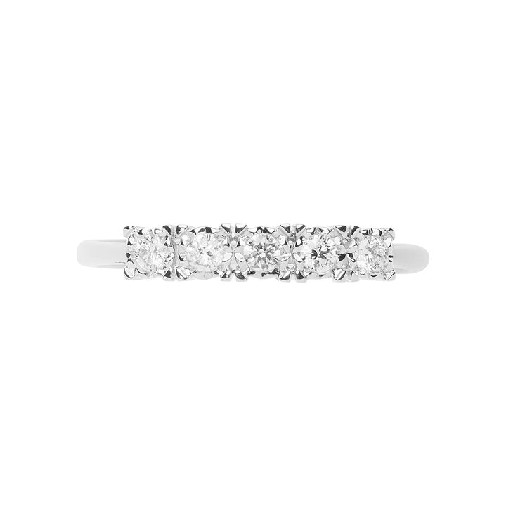 Comete Wedding ring in white gold with diamonds Moments ANB 2663