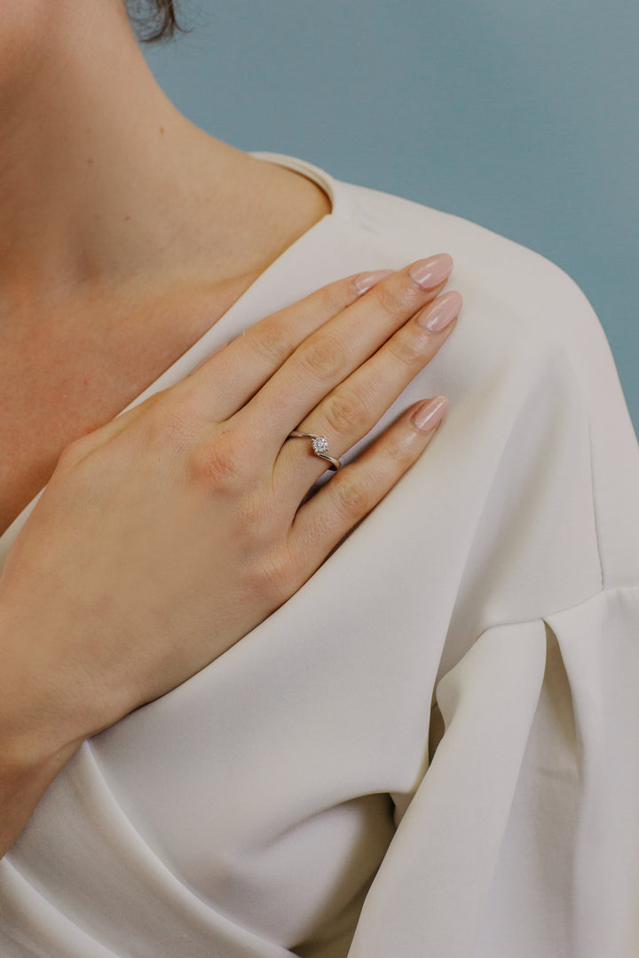 Comete Rose Gold Ring with Diamonds ANB2648
