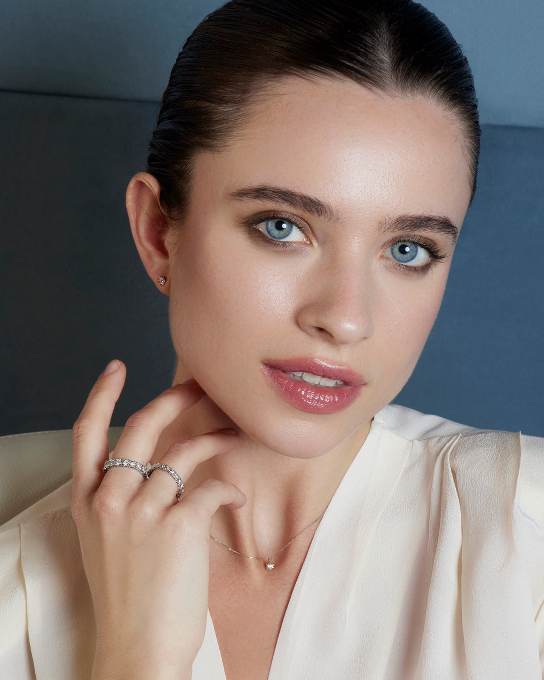 Comete Ring in 750‰ white gold and diamonds ANB2682