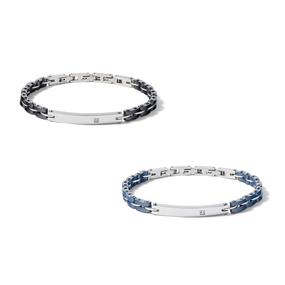 Comete Tire Bracelets in Steel and Ceramic UBR10701071