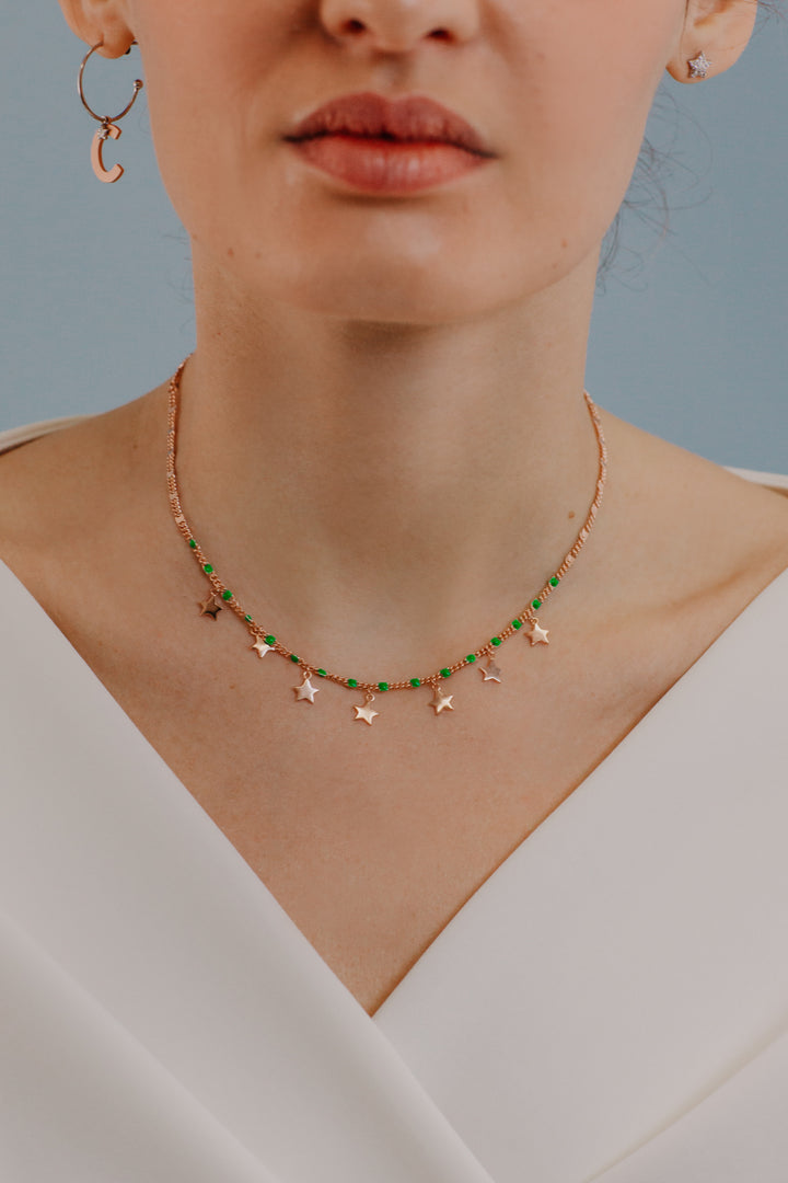 Comete Silver Star Necklace GLA253