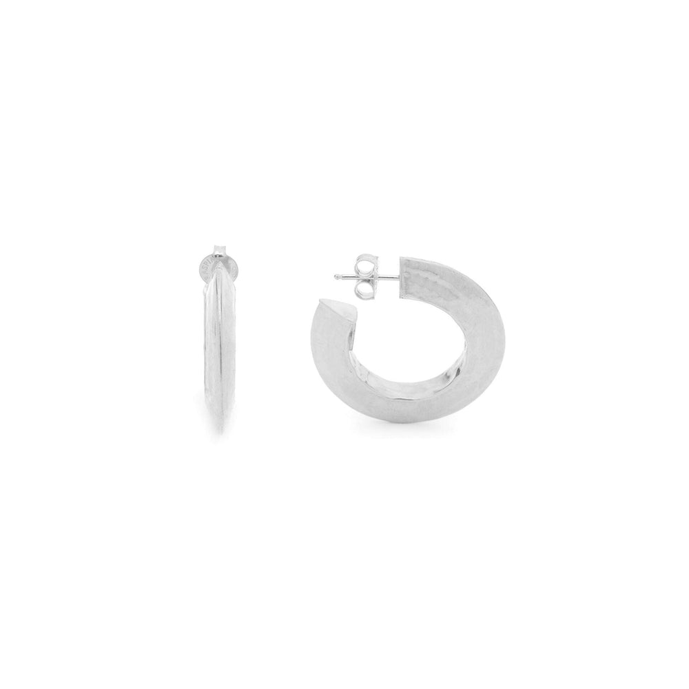 Giovanni Raspini orecchini a cerchio Blade Piccoli argento 925 11778 - Capodagli 1937