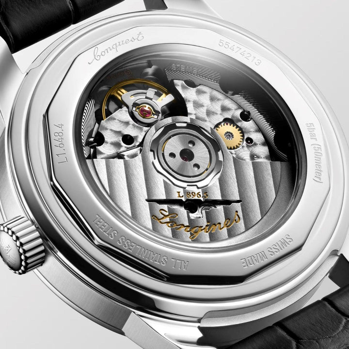 Longines orologio Conquest Heritage Central Power Reserve 38mm antracite automatico acciaio L1.648.4.62.2 - Capodagli 1937