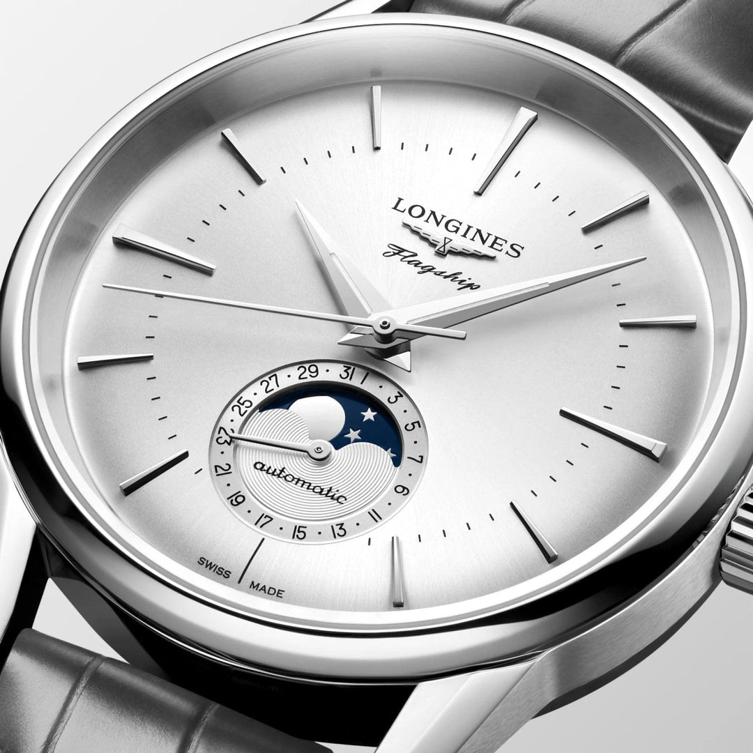 Longines orologio Flagship Heritage 38mm argento automatico acciaio L4.815.4.72.2 - Capodagli 1937