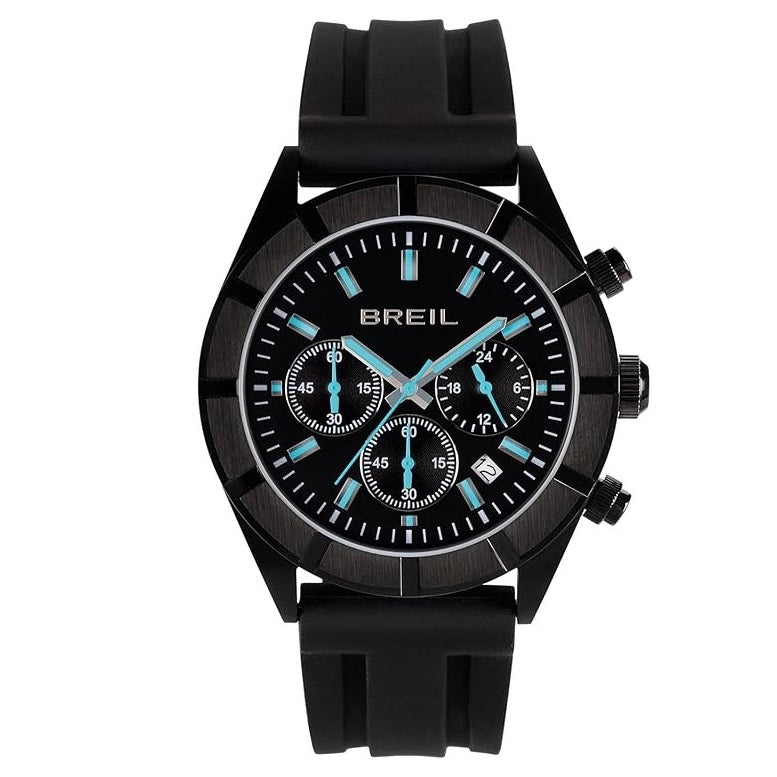 Breil Watch B 12 H Chrono 42 מ"מ קוורץ פלדה שחור גימור PVD שחור TW2099