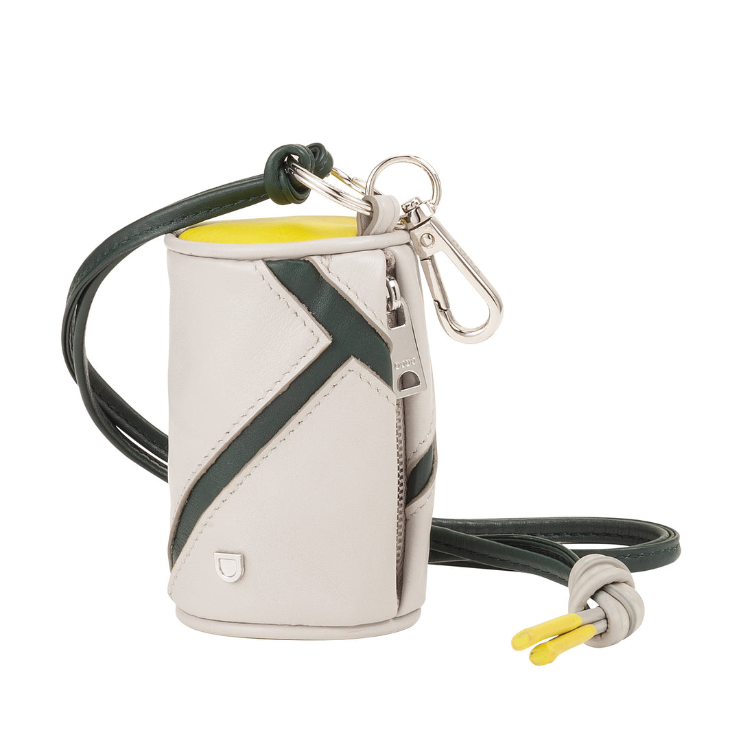 Dudu Case Porta AirPods AirPods עור עם רוכסן - תיק יוניסקס מיני עם תחרה, עיצוב טניס ספורט, למפתחות ומטבעות