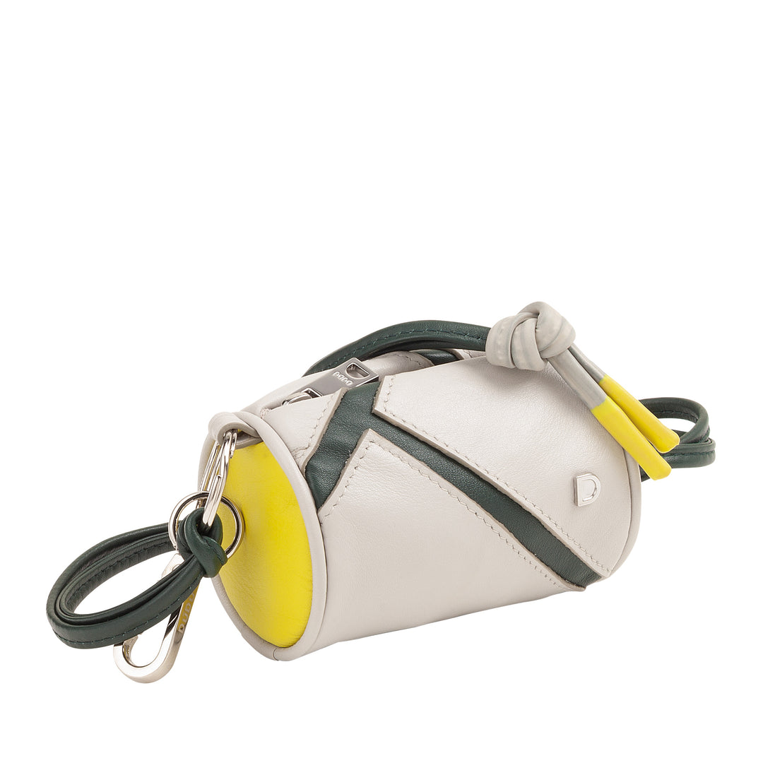 Dudu Case Porta AirPods AirPods עור עם רוכסן - תיק יוניסקס מיני עם תחרה, עיצוב טניס ספורט, למפתחות ומטבעות