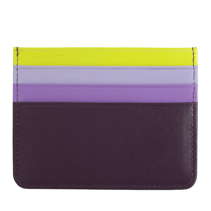 Colorful leather Nappa 6 pockets credit card holder DUDU