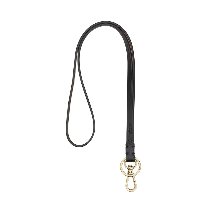 DUDU lace lace with ring and carabin metal in real leather, lace for keys, badge door, car, key rings