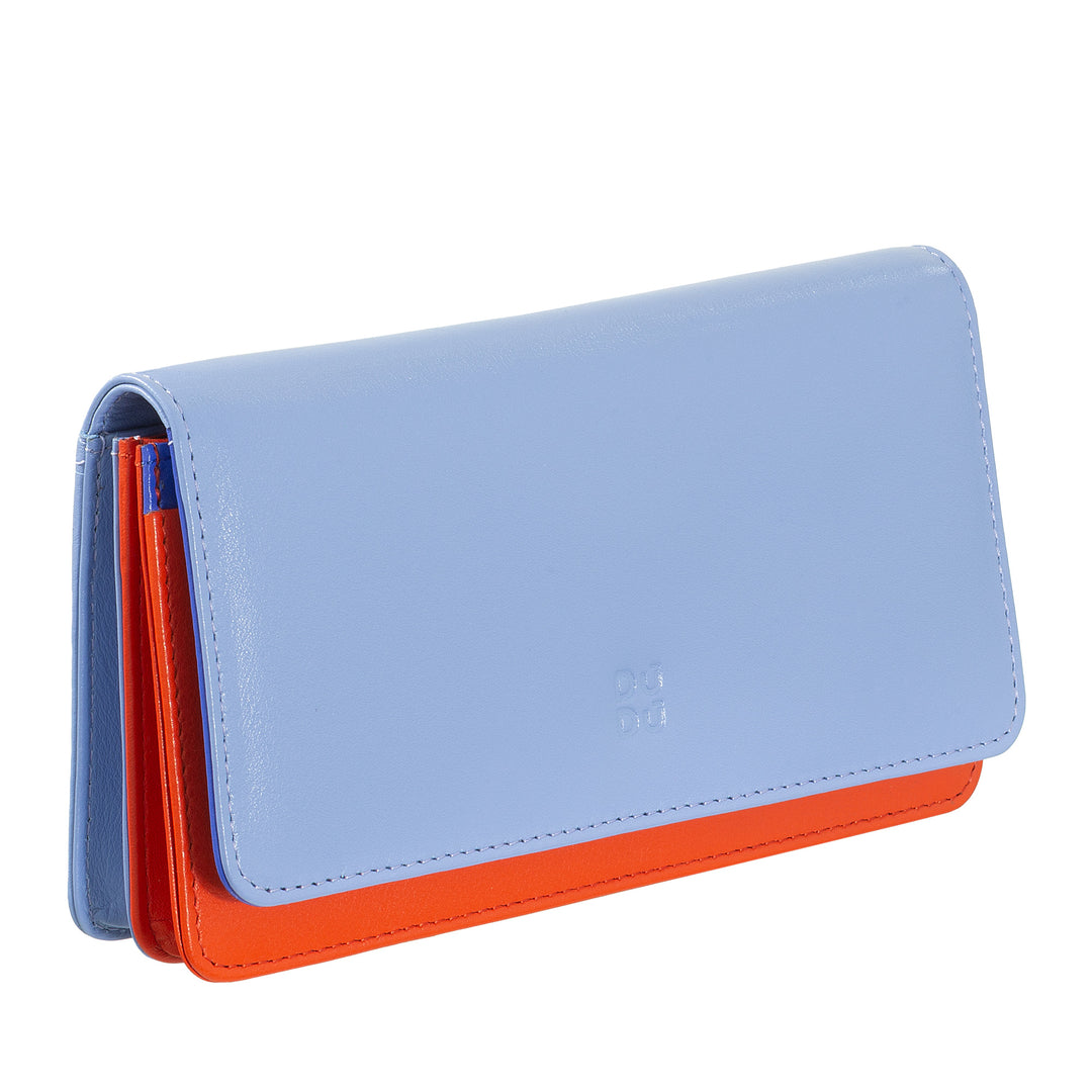 Dudu World World נשים במלון RFID עור רב -צבעוני