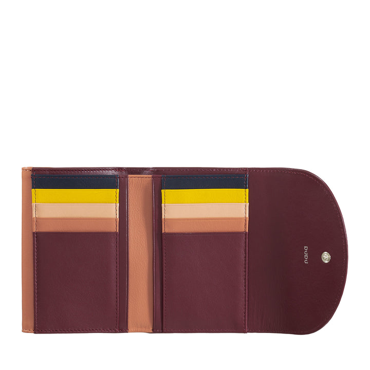 דודו נשים RFID קירות עולמיים עם פורטמון, צבע משאירים קירות כפולים בכרטיס כרטיס כרטיס כרטיס כרטיס