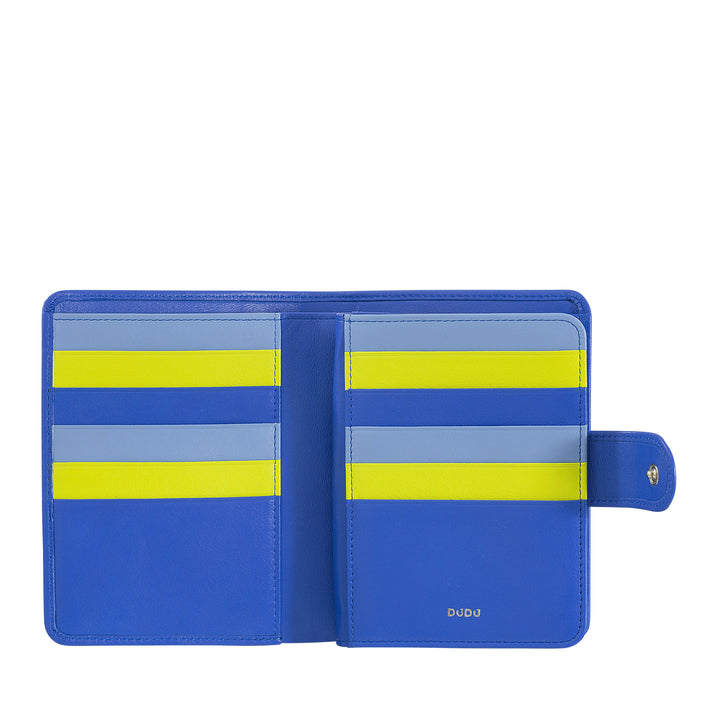 נשים לנשים של דודו בבלוק RFID בצבע עור רך עם דלתות מחזיקי כרטיסי אשראי