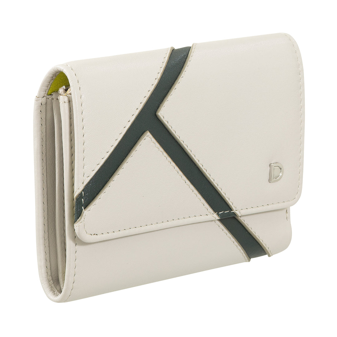 Dudu Women's Women's Led Woman inspired by Tennis - Compact with credit card holder, door with zip zip hinge