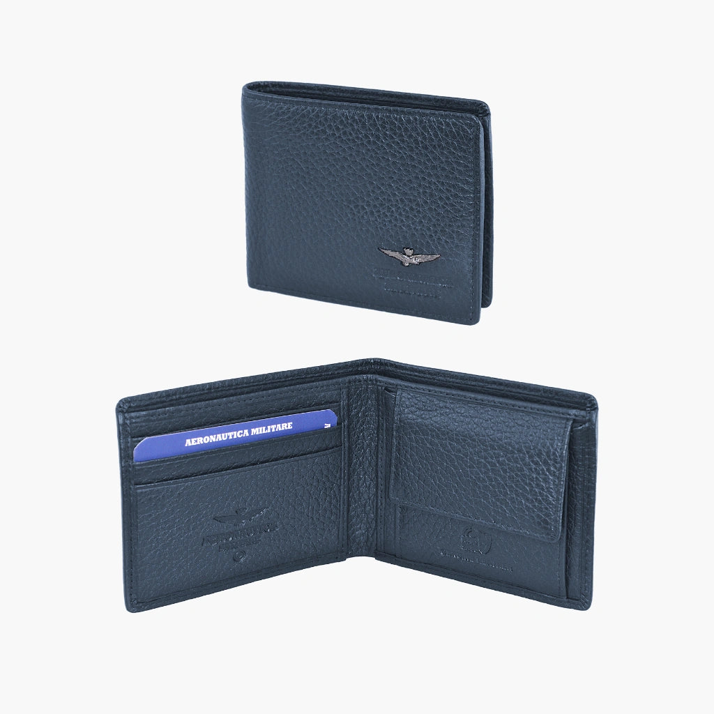 Soft leather small wallet AM180-BL