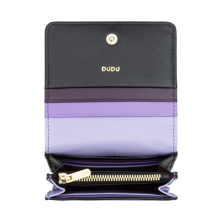 Dudu Women's Women Wallet in Skop Legant Rfid Ultra Compact Colorful Rfid with internal zip and 8 Card Card holders