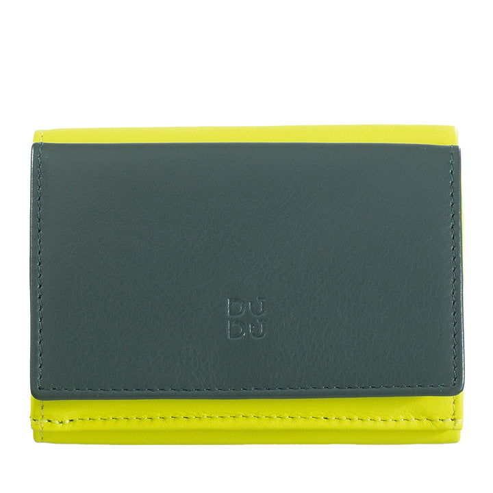 Dudu Small Men's Leather Wallet, Women's Wallet, Compact Design With Banknotes And Cards Doors Doors