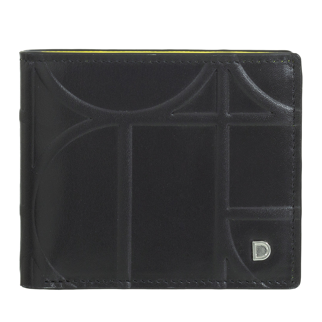 Dudu Small RFID's Portfolio לגברים בעור מודפס, ארנקי מחזיק כרטיסים עם דש פנימי, ללא דלת כניסה, כיס עם רשתית