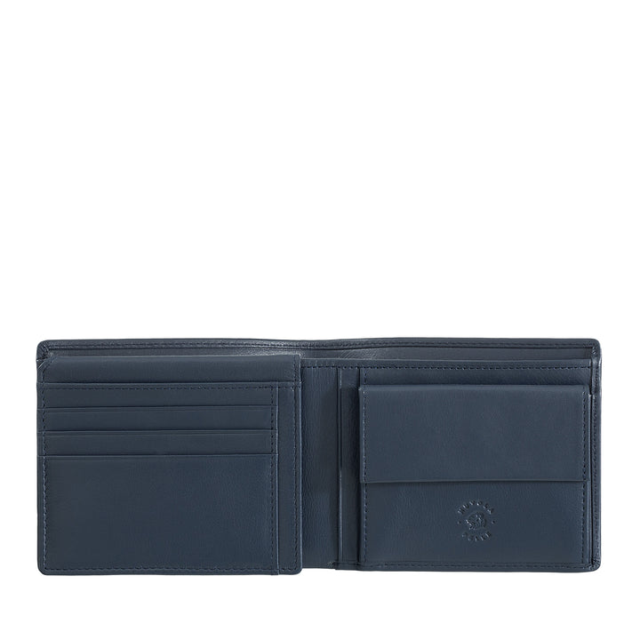 Cloud Leather Classic Men's Leather Wallet with Coin Wallet and Credit Card Holder