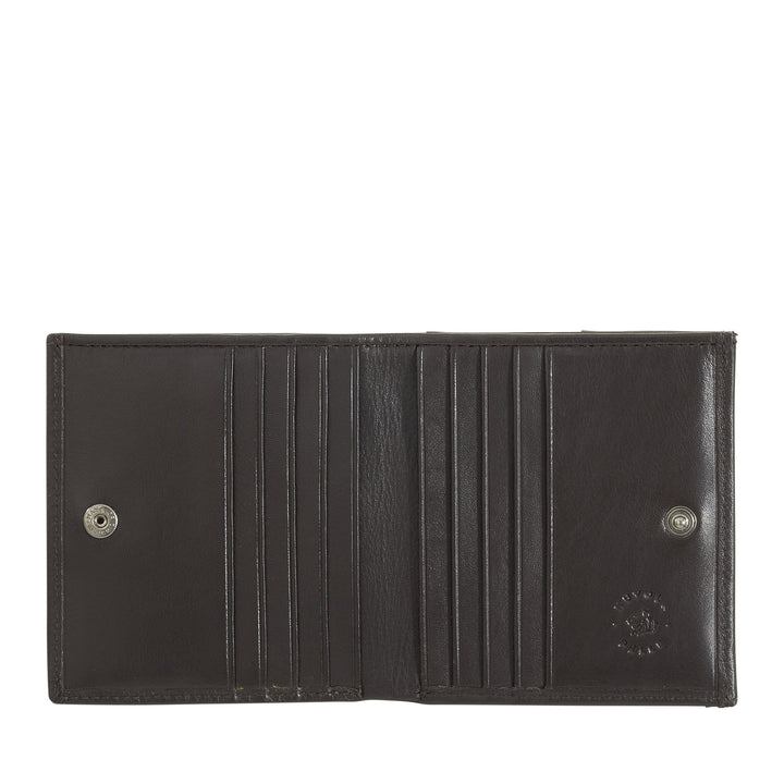 Cloud Leather Men's Small Wallet Nappa Leather with Coin Wallet and Card Holder