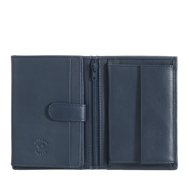 Nuvola leather vertical portfolio man in nappa leather with door holder and credit card holder