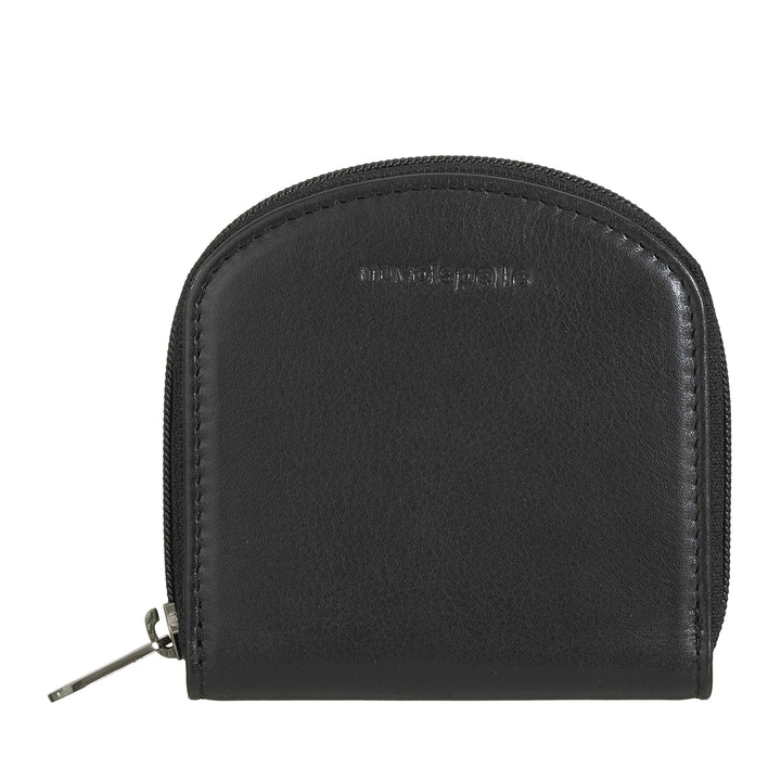 Nuvola Pelle Pozzetto Nappa Leather Coin Purse - Coin Purse with Round Zip Zip