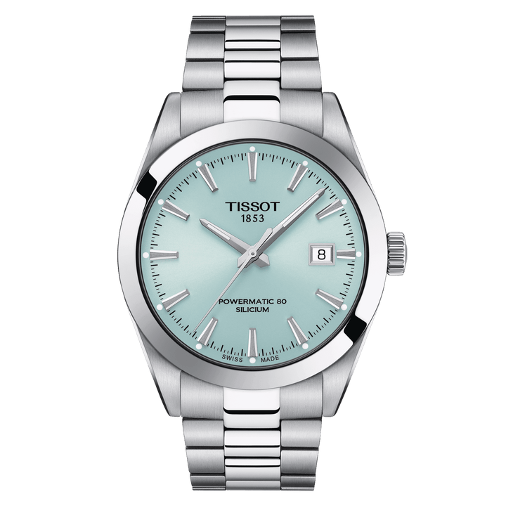 Tissot orologio Gentleman Powermatic 80 verde acqua 40mm automatico acciaio T127.407.11.351.00 - Capodagli 1937