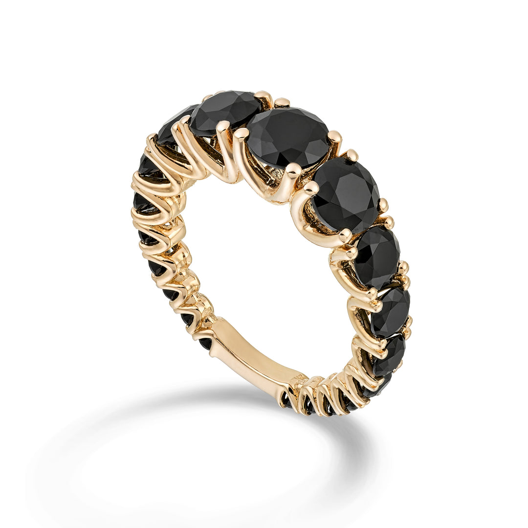 X-Diamond an 18kt black lab graduated spinel with rose gold bar LXDABIC1498SBKO3